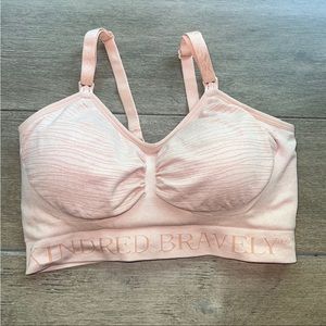 Kindred Bravely Sublime Hands-Free Pumping & Nursing Bra Pink Heather Size Med